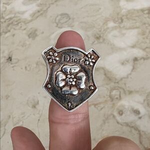 Vintage Christian Dior Floral Statement Ring | Signed | Size 5